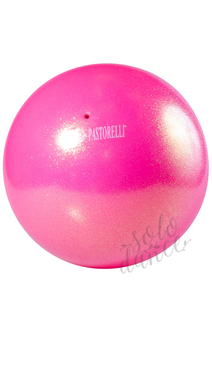 Míč pro moderní gymnastiku fig Pastorelli high vision glitter ball 18 cm