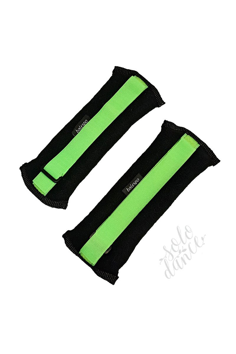 Gymnastické a taneční závaží na ruce a nohy balespo black/neon green ut200 2х0,2 kg